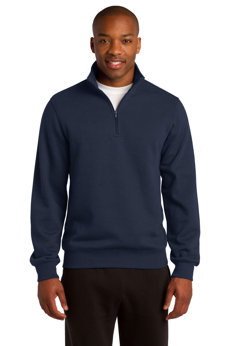 Sport-Tek Quarter-Zip Mockneck Sweatshirt - True Navy